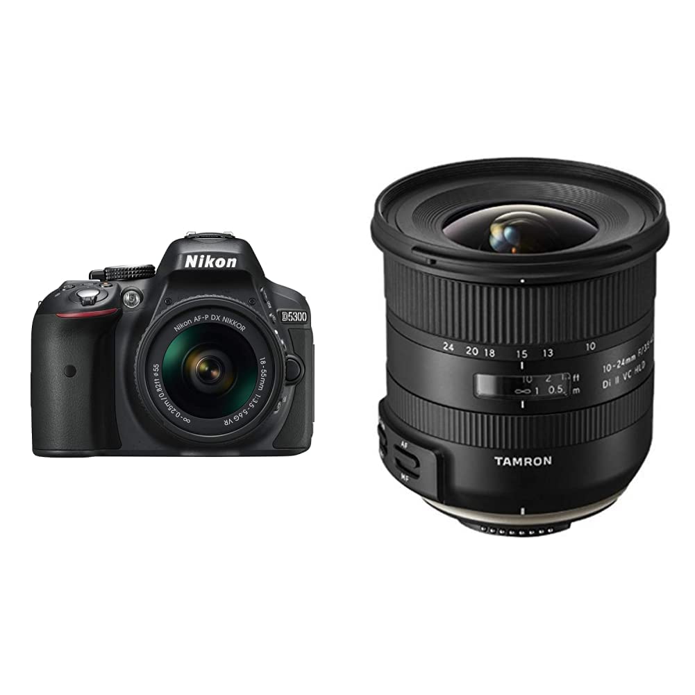 美品Nikon D5300 with DX VR 18-55 3.5-5.6g Nikon AF-P DX Nikkor 18-55mm F3.5-5.6G VR: Digital